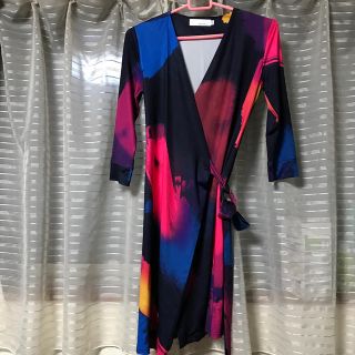 ダイアンフォンファステンバーグ(DIANE von FURSTENBERG)のラップワンピース(ミニワンピース)