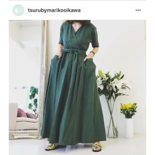 ツルバイマリコオイカワ(TSURU by Mariko Oikawa)の2018ss  TSURU by Mariko Oikawa  Margot(ロングワンピース/マキシワンピース)