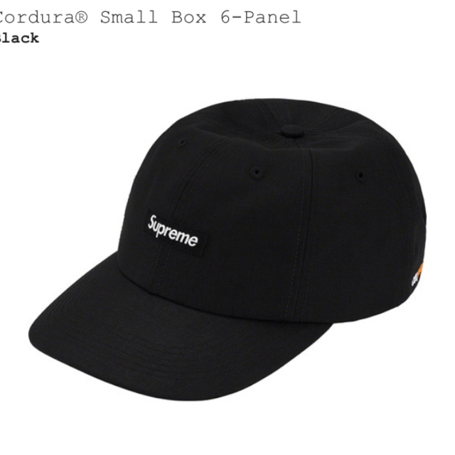 キャップSupreme Cordura Small Box 6-Panel Black