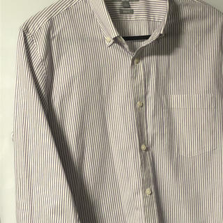 ユニクロ(UNIQLO)の2着セット ユニクロ ボタンダウン 長袖 ワイシャツ Lサイズ (シャツ)