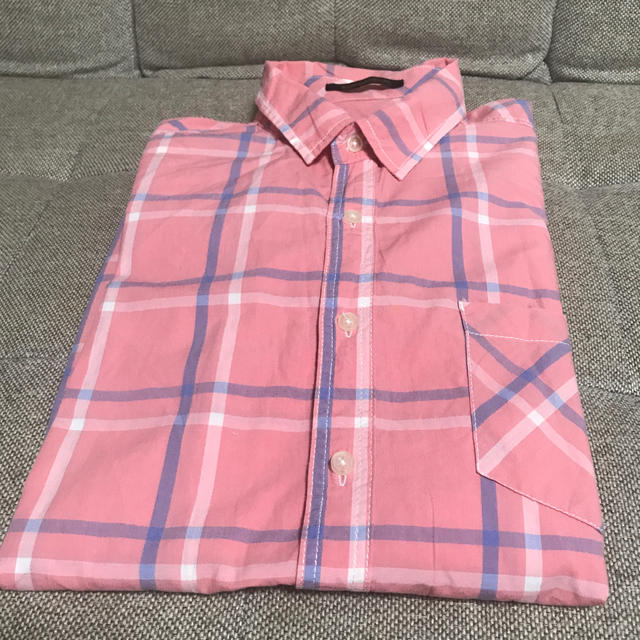 BARNYARDSTORM(バンヤードストーム)のバンヤードストーム　チェックシャツ　ピンク レディースのトップス(シャツ/ブラウス(長袖/七分))の商品写真