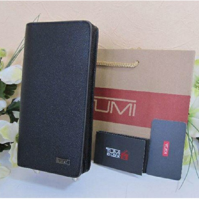 TUMI 高級レザー トラベル ウォレット オーガナイザー長財布 enot.in.ua