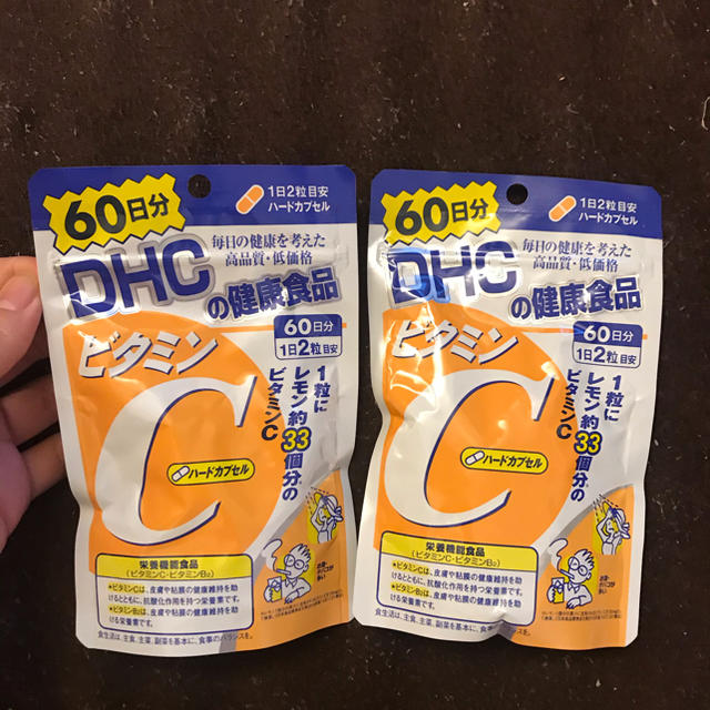 DHC(ディーエイチシー)のDHC ビタミンC 60日分x2個 食品/飲料/酒の健康食品(ビタミン)の商品写真