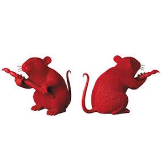 MEDICOM TOY(メディコムトイ)の【絶対本物】バンクシー LOVE RAT RED Ver. 当選 メディコムトイ ハンドメイドのおもちゃ(フィギュア)の商品写真