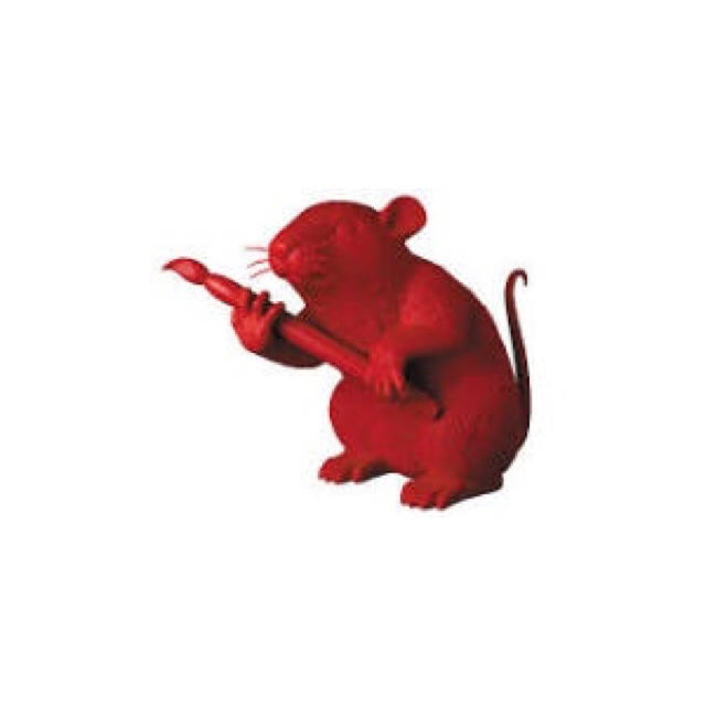 MEDICOM TOY(メディコムトイ)の【絶対本物】バンクシー LOVE RAT RED Ver. 当選 メディコムトイ ハンドメイドのおもちゃ(フィギュア)の商品写真