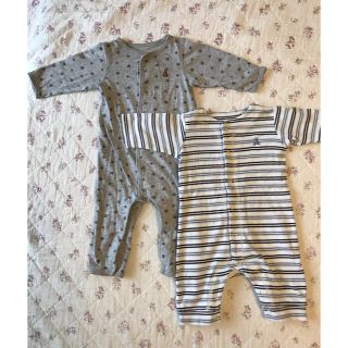 ベビーギャップ(babyGAP)のbaby GAPロンパース2枚セット(ロンパース)