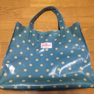 キャスキッドソン(Cath Kidston)のキャスキッドソン トート 水玉 グリーン(トートバッグ)