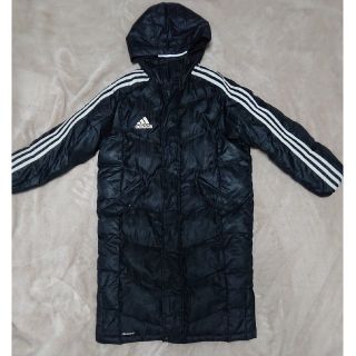 アディダス(adidas)の美品☆adidasアディダス中綿ロングベンチコート size140(ウェア)