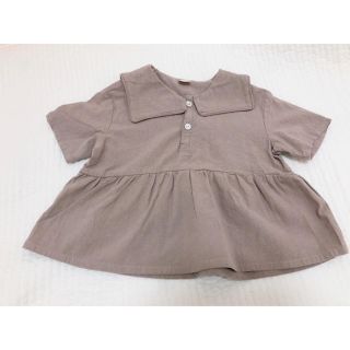 プティマイン(petit main)のテータテート  新品　チュニック  90 セーラー　teteatete(Tシャツ/カットソー)