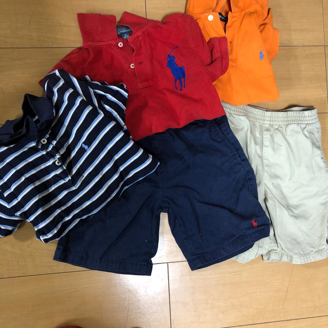 Ralph Lauren(ラルフローレン)のラルフ短パン2枚美品‼️➕ポロシャツ3枚 キッズ/ベビー/マタニティのキッズ服男の子用(90cm~)(Tシャツ/カットソー)の商品写真