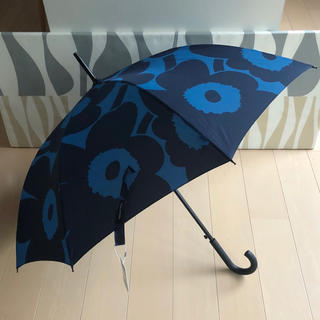 マリメッコ(marimekko)の新品 marimekko Stick Pieni Unikko 長傘 ブルー(傘)