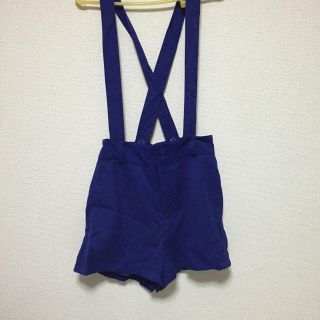 アベイル(Avail)の青のサロペット ショートパンツ(サロペット/オーバーオール)