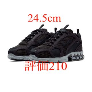 ナイキ(NIKE)のStussy Nike Air Zoom Spiridon Black Grey(スニーカー)