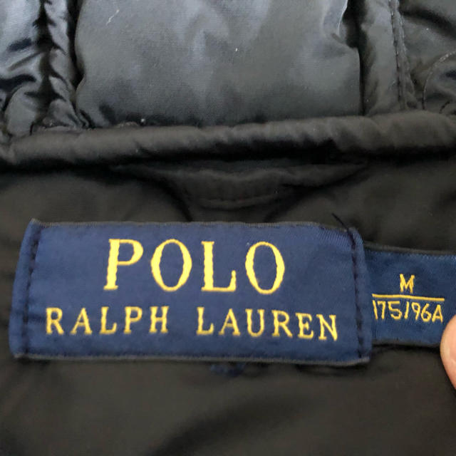 POLO RALPH LAUREN(ポロラルフローレン)の美品 ラルフローレン 裏起毛 中綿 パーカージャケット 黒 M 日本M～L相当  メンズのトップス(パーカー)の商品写真