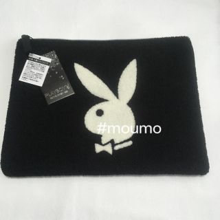 プレイボーイ(PLAYBOY)のPLAY BOY クラッチバッグ ブラック×ホワイト ラビットヘッド(クラッチバッグ)