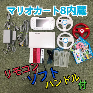Wii U 本体 マリオカート8内蔵 ハンドル リモコン セット www ...