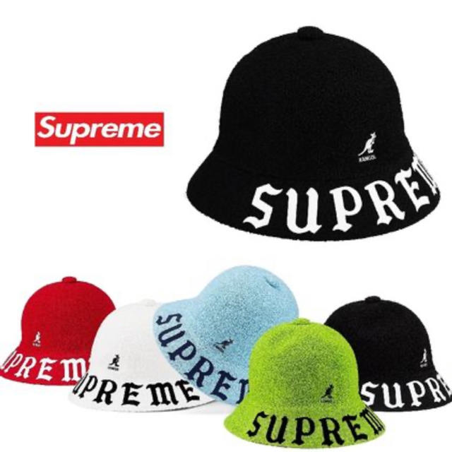 Supreme kangol Bermuda Casual Hat ハット　黒