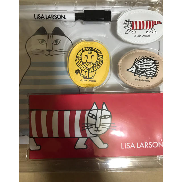 Lisa Larson(リサラーソン)のリサラーソンマグネットセット6点 インテリア/住まい/日用品の文房具(その他)の商品写真