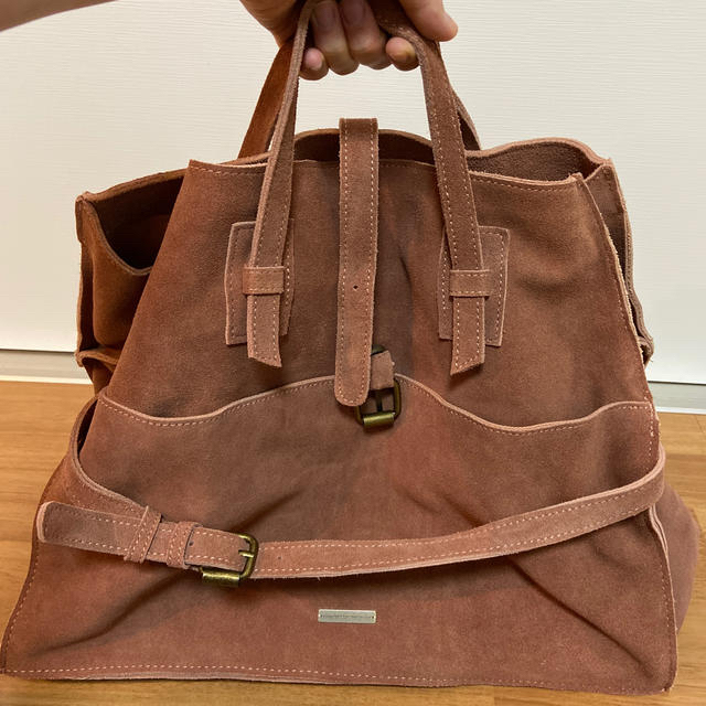 room306 CONTEMPORARY(ルームサンマルロクコンテンポラリー)のSuede Real Leather Hand Bag キッズ/ベビー/マタニティのマタニティ(マザーズバッグ)の商品写真