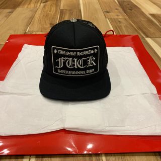 クロムハーツ(Chrome Hearts)の新品 レア クロムハーツ メッシュ キャップ FUCKロゴ ブラック(キャップ)