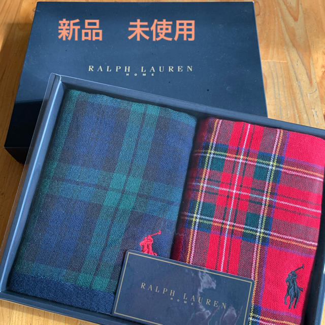 Ralph Lauren(ラルフローレン)のラルフローレン　ハンドタオル　2枚セット レディースのファッション小物(ハンカチ)の商品写真