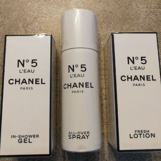 シャネル(CHANEL)のシャネル No5 おトク３本セット ボディローション&ジェル&ミスト　22000(ボディローション/ミルク)