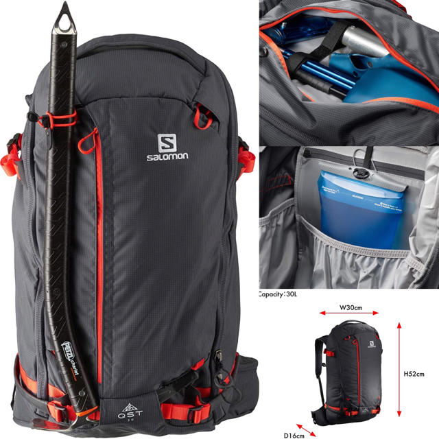 SALOMON(サロモン)のSALOMON サロモン バックカントリー スキーバッグ クエスト30 新品 メンズのバッグ(バッグパック/リュック)の商品写真