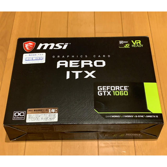 MSI GeForce GTX 1060 6G OC AERO ITX