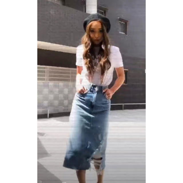 GYDA(ジェイダ)のBershka デニムスカート レディースのスカート(ロングスカート)の商品写真