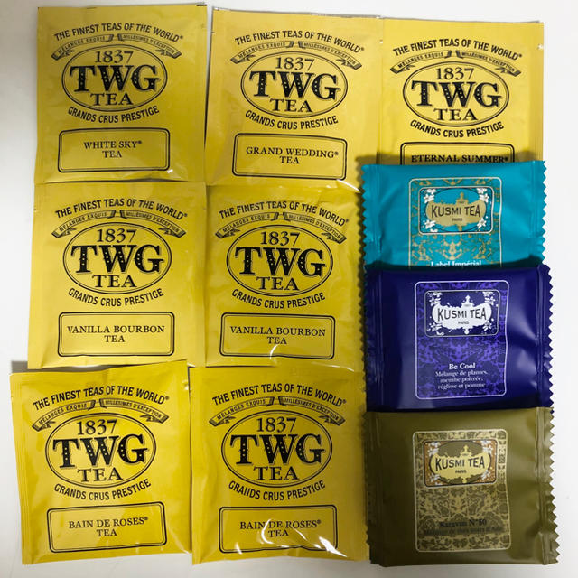 TWG & クスミティーのセット　10個 食品/飲料/酒の飲料(茶)の商品写真