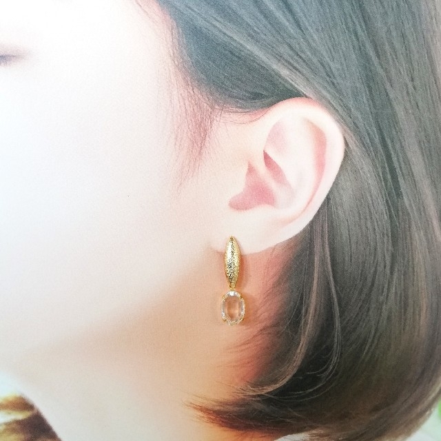 IENA(イエナ)の【ご専用♡】ヴィンテージスワロフスキー×GOLDスパークルピアス ハンドメイドのアクセサリー(ピアス)の商品写真