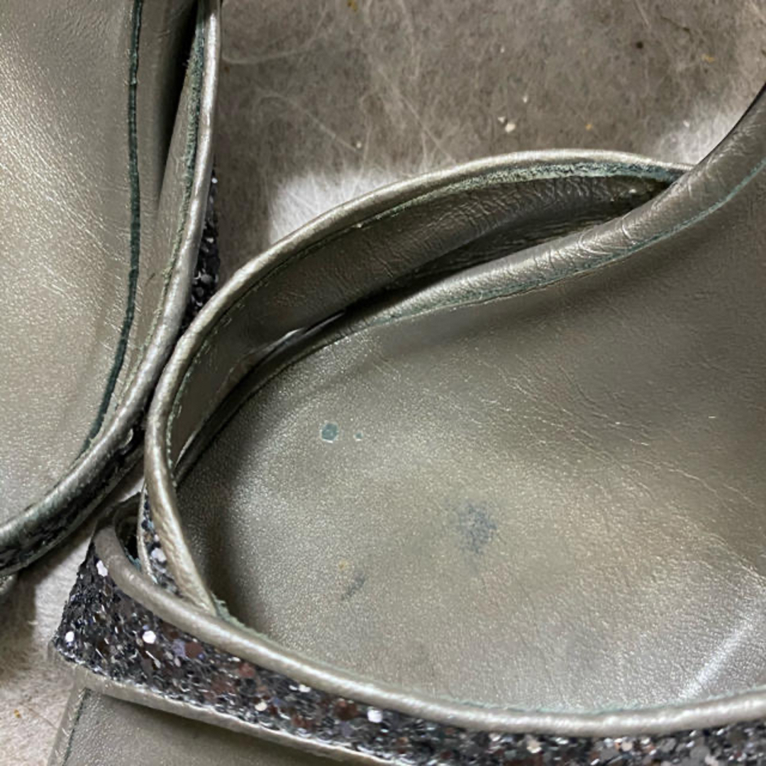 DIANA(ダイアナ)のDIANA ダイアナ シルバーサンダル　7cmヒール レディースの靴/シューズ(サンダル)の商品写真