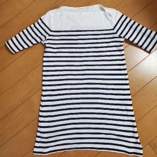 ユニクロ(UNIQLO)のボーダーカットソー(7分丈)(カットソー(長袖/七分))