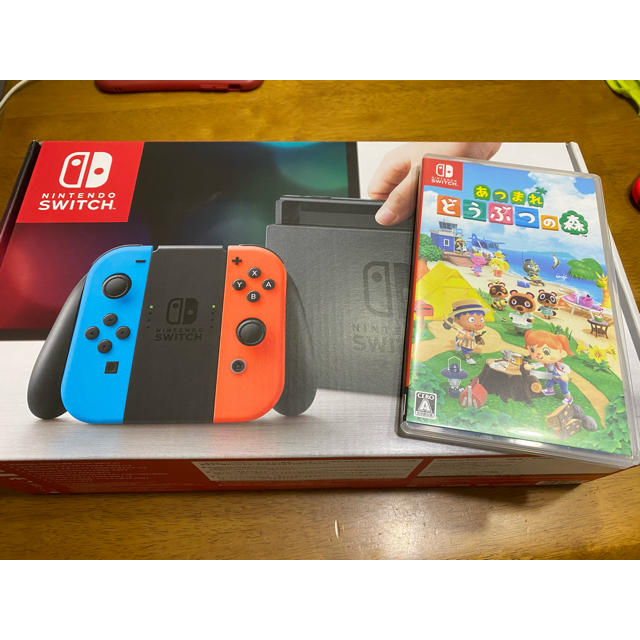 Nintendo Switch(ニンテンドースイッチ)のNintendo Switch どうぶつの森ソフトセット エンタメ/ホビーのゲームソフト/ゲーム機本体(家庭用ゲーム機本体)の商品写真