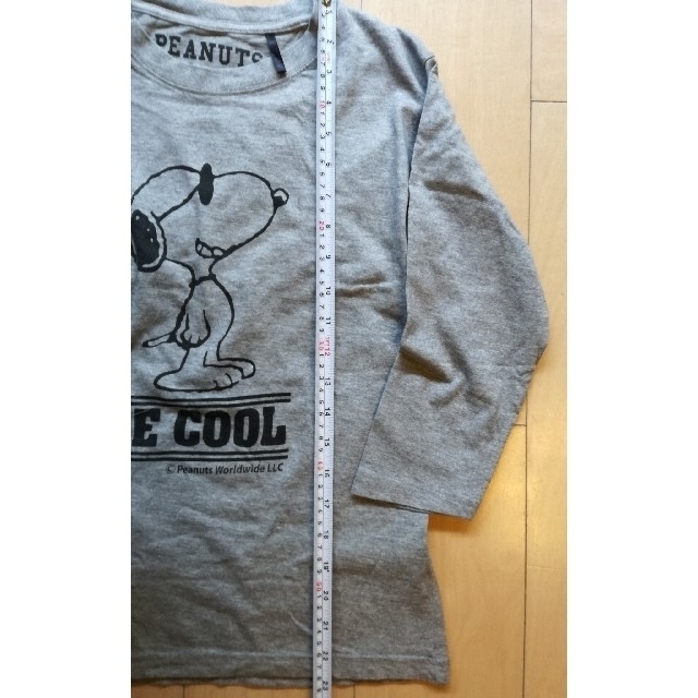 SNOOPY(スヌーピー)のスヌーピー　Tシャツ　7分袖　レディース　カットソー　ピーナッツ レディースのトップス(Tシャツ(長袖/七分))の商品写真