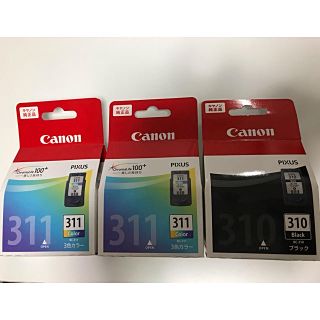 キヤノン(Canon)のFINEカートリッジ BC-311 3色カラー＆BC-310 ブラック 計3個(PC周辺機器)