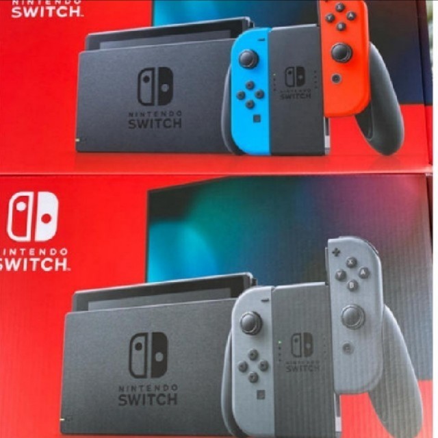 【超歓迎された】 - Switch Nintendo 送料込 グレー ネオン 2台セット 本体 ニンテンドースイッチ 新品未使用 家庭用ゲーム機本体