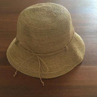 ムジルシリョウヒン(MUJI (無印良品))の👒ラフィア帽子👒(麦わら帽子/ストローハット)