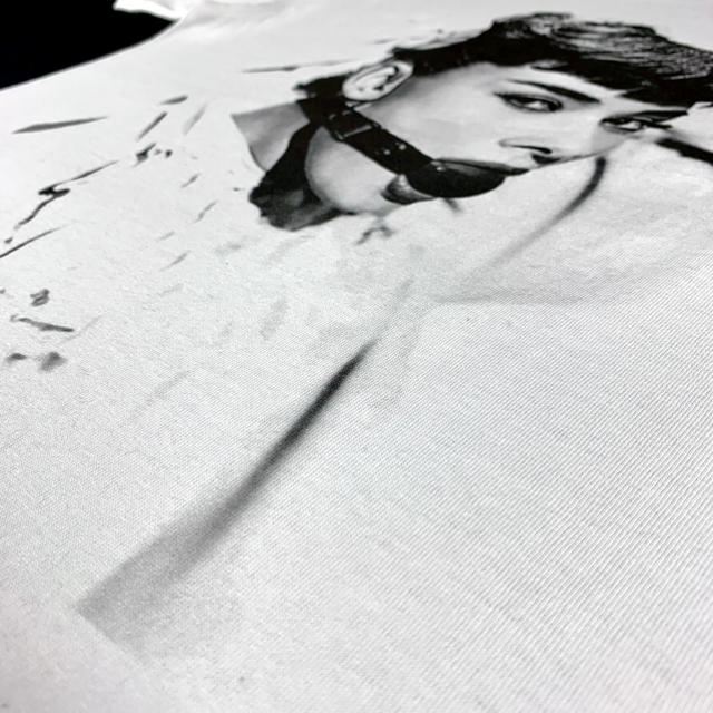 【ロックTシャツ】新品 オードリーヘプバーン ビッグ プリント Tシャツ