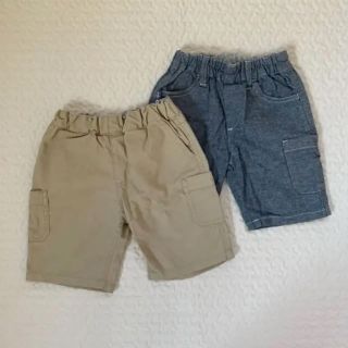 ムジルシリョウヒン(MUJI (無印良品))の無印　ハーフパンツ2枚セット　80(パンツ)