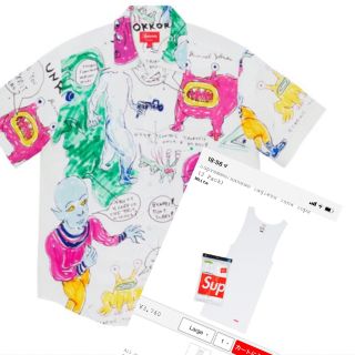 シュプリーム(Supreme)のDaniel Johnston Rayon S/S Shirt タンク付き(シャツ)