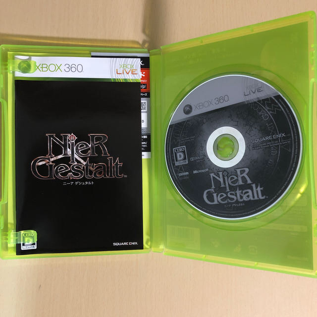 Xbox360(エックスボックス360)のNieR Gestalt（ニーア ゲシュタルト） XB360 エンタメ/ホビーのゲームソフト/ゲーム機本体(家庭用ゲームソフト)の商品写真