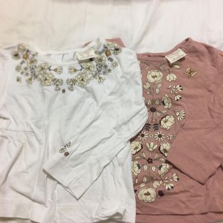 ザラキッズ(ZARA KIDS)のザラベビー　花柄長袖トップス　2点　92(Tシャツ/カットソー)