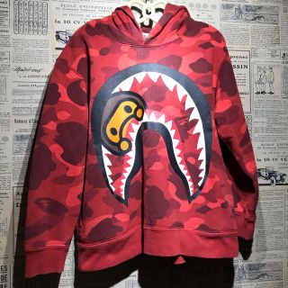 アベイシングエイプ(A BATHING APE)のA BATHING APE BAPE KIDS SHARK パーカー 130(ジャケット/上着)