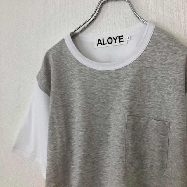 ALOYE(アロイ)のアロイ/ALOYE Tシャツ 切り替え　蛍光色　ビームス/BEAMS メンズのトップス(Tシャツ/カットソー(半袖/袖なし))の商品写真