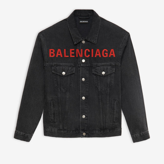 BALENCIAGA 完売 レア20SS 黒デニムジャケット48 新品国内正規品