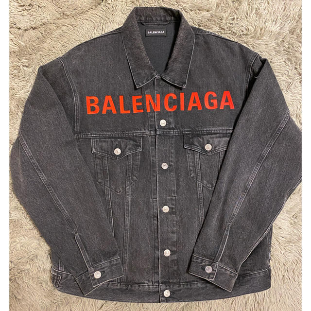 Balenciaga - BALENCIAGA 完売 レア20SS 黒デニムジャケット48 新品