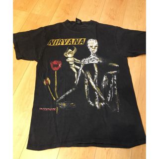 NIRVANA Tシャツ 90s 希少黒(Tシャツ/カットソー(半袖/袖なし))