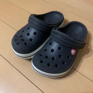 クロックス(crocs)のクロックス　黒　14〜15cm(サンダル)