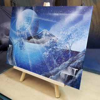 F8張りキャンバス三つの顔 スプレーアート- F8張りキャンバス三つの顔 スプレーアート-